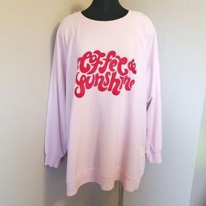 Wildfox COFFEE & SUNSHINE Sweatshirt Jumper 2XX